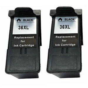 2PK 18C2170 (#36) Black Compatible Ink Cartridge For Lexmark X3650 X4650 X5650 - Picture 1 of 2