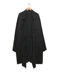s'yte Yohji Yamamoto Men's Coat Tencel Gabardine Drape Black Japan Size:3 U/4804