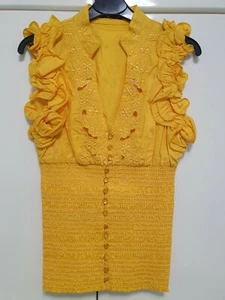ICE CUBE Yellow Shirt Fashion, size 38 EU - Picture 1 of 4