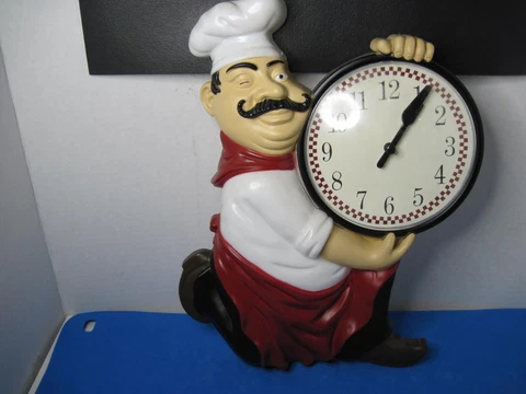 Vintage Kitchen Chef Clock Cover