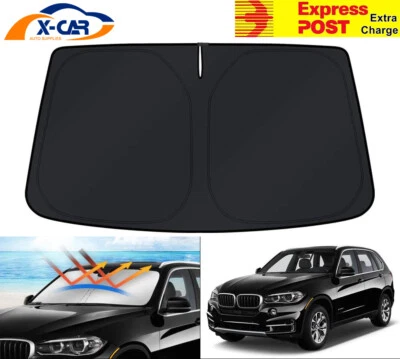 Windscreen Sun Shade for BMW X5 2007-2018 UV Blocks Foldable Sun Visor Block - image 1 of 4