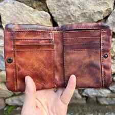 Handmade Tan Leather Men's Wallet Vintage Style Genuine Leather Wallet for Men