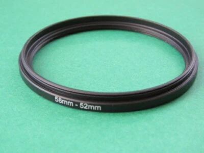 58mm-52mm Stepping Step Down Male-Female Lens Filter Ring Adapter 58mm-52mm  - Image 1 of 2
