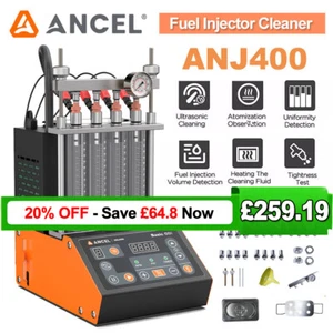 ANCEL ANJ400 Car Fuel Injector Cleaner Tester Auto Ultrasonic Cleaning Machine - Picture 1 of 18