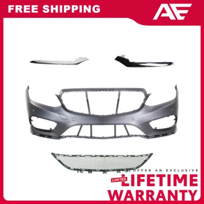 Kit de cubierta de parachoques delantero para Mercedes Benz E400 E350 E250 E550 2014-2016 Foto 1 de 4