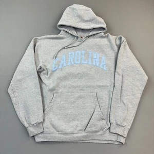 Vintage North Carolina Tarheels Hoodie Mens Large Gray Sewn Embroidered Logo Y2K - Picture 1 of 11
