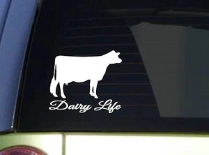 Dairy Cow Life *I908* 6x6 inch Sticker cow heartbeat decal - Picture 1 of 1