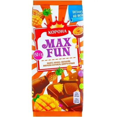 Шоколад Корона Max Fun lote 4 unidades Foto 1 de 4