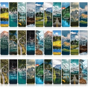 Bible Verse Magnetic Bookmarks - 30 PCs Christian Scripture Inspirational Aes... - Foto 1 di 7