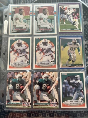 (9) Mark Clayton & Mark Duper Cards - Image 1 of 4