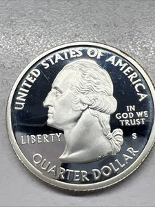 2003 S Illinois State Quarter Proof Silver 25c Coin Actual Coin * - Picture 1 of 2