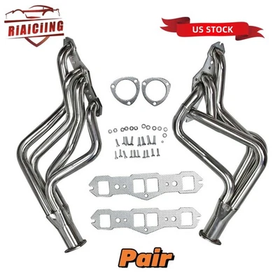 Cabezales colector de escape de acero inoxidable para Oldsmobile 442 Cutlass Delta 88 1965-1974 Foto 1 de 4