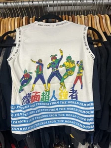 Vintage 90s Red Dou Good Friends From Around The World Cartoon Tank Top Size S - Picture 1 of 7