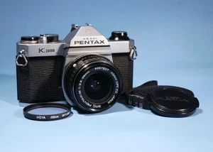 Pentax K1000 SLR 35mm Film Camera SMC Pentax-M 28mm f/3.5 Lens * New Seals - Picture 1 of 8