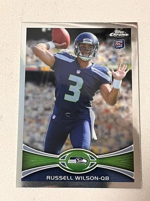 Russell Wilson RC 2012 Topps cromo #40 novato lanzamiento Seattle Seahawks Foto 1 de 2