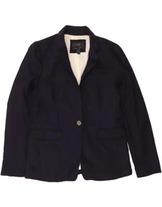 J. CREW Regent 1-Knopf-Blazer-Jacke für Damen US 8 Medium marineblau Wolle UG09 - Bild 1 von 3