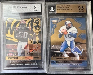 6 Graded 2000 Pacific Revolution Football Cards - Picture 1 of 6