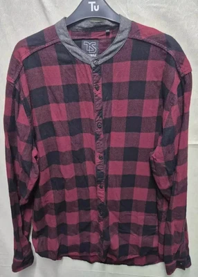 Camisa Twisted Soul Para Hombre Roja Negra Manga Larga Algodón Informal 2XL Foto 1 de 4