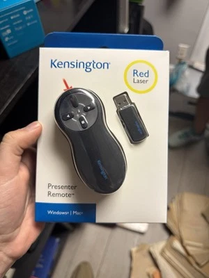 Kensington Presenter Control Remoto Inalámbrico Láser Rojo Windows/Mac Plug/Play Nuevo en Caja Foto 1 de 2