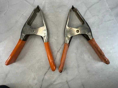 Vintage Pony 3203 USA Spring Clamps – Set of 2 Heavy Duty 9" Woodworking Tools - Image 1 of 4