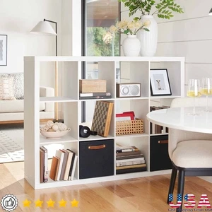 12 Cube Storage Organizer Open Back Modern Bookcase Versatile Display System New - Picture 1 of 10