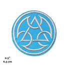 Mortal Kombat Game Movie Lin Kuei Blue And Silver Logo Embroidered Iron On Patch