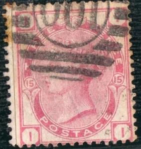 GB QV 1874 SG 144 3d ROSE PL.15 Wmk SPRAY OF ROSE USED c £80 lettered II - Picture 1 of 1