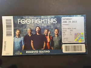 Foo Fighters Ticket 2015 - Foto 1 di 1