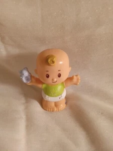 Fisher Price Little People Snuggle Twin Blonde Baby Boy Bear Rattle Star Shirt - Picture 1 of 2