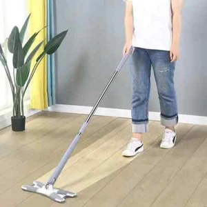 X-Type Squeeze Mop with 2 Reusable Microfiber Pads 360Degree Flat Floor Mop Home - Picture 1 of 18