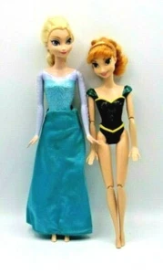 Muñecas Disney "Frozen" Reina Elsa y Anna ¡¡¡Gran pelo!!! Usado ¡Bonito! Mattel  - Imagen 1 de 12