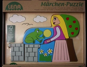 **Il re rana**puzzle da favola**legno**LENA**nuovo - Foto 1 di 1