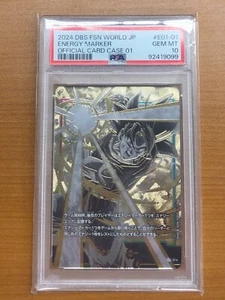 PSA 10 Marcador de Energía E01-01 Oro Goku Dragon Ball Super Fusion Mundo Japonés - Imagen 1 de 2