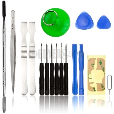 17 Pcs Repair Tool Kit Screwdriver Set Pry Fix Broken iPhone 3G/3GS/4/4G/4S/5/5s - Image 1 of 4