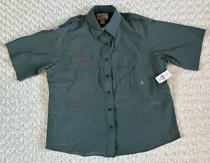 NEW BSA Venture Boy Scouts Venturing Ladies Plus Size 1X Uniform shirt Vent Snap - Picture 1 of 17