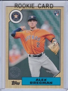 ALEX BREGMAN ROOKIE CARD Astros Baseball TOPPS 1987 DESIGN RC Houston 2017 - Picture 1 of 2