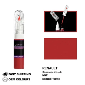 FOR RENAULT ROUGE TORO NNF Touch Up Paint Pen Brush Fix Kit Scratch Chip Set - Picture 1 of 8