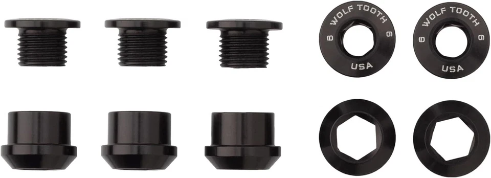 Wolf Tooth Set of 5 Chainring Bolts + Nuts for 1X - Image 1 of 1