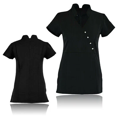 Beauty Tunic Hairdressing Spa Massage Therapist Health Work Nail Salon Uniform - Image 1 of 4