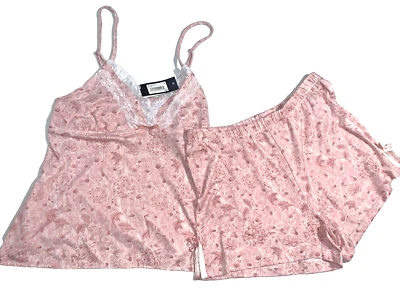 Studio Badgley Mischka 2 Piezas Talla S Pijama Corto y Cami Bebé Muñeca Conjunto Nuevo con Etiquetas $89 Foto 1 de 4