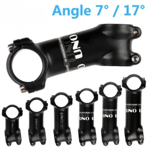 Mountain Road Bike Stem Degree 7°/17° 31.8mm 60/70/80/90/100/110/120/130mm - Picture 1 of 42