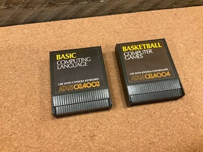 Atari 400/ 800/ XL/ XE BASIC Computing Language & Basketball Cartridge CXL4002 - Image 1 of 4