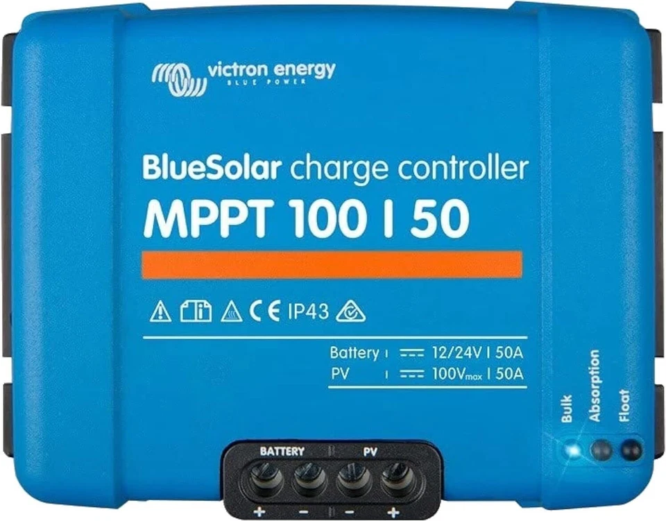 Victron Energy BlueSolar MPPT 100V 50 amp 12/24-Volt Solar Charge Controller
