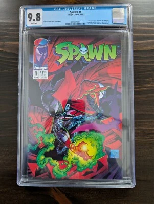 Spawn 1 CGC 9.8 1st Appearance Spawn Al Simmons 1992 White Pages Image Comics - Imagem 1 de 2
