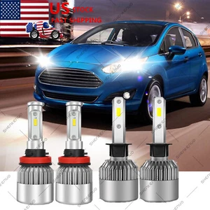 H1+H11 LED Headlight Bulbs Hi/Lo Beam Kit Combo White For Ford Fiesta 2017-2014 - Bild 1 von 10