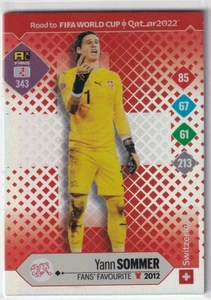 Panini Road to Qatar World Cup Karte 2022 Nr. 343 Yann Sommer Fans Favourite - Picture 1 of 1