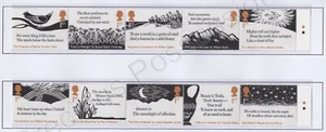 SG 4345-4354 2020 GB MNH MINT STAMPS ROMANTIC POETS STAMP SET - Picture 1 of 1