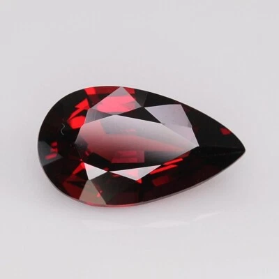 7.04 carats- Vivid Red Natural Pyrope Garnet Pear 24023363 - Image 1 of 4