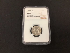 1952-S Jefferson Nickel NGC Graded MS66! - Picture 1 of 2