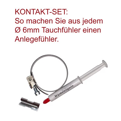 ENVIRON Anlegeset für Temperaturfühler Ø6mm, Anlegefühler / Rohranlegefühler Heizung